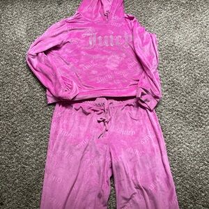 Juicy Couture Pink women Set with Hoodie